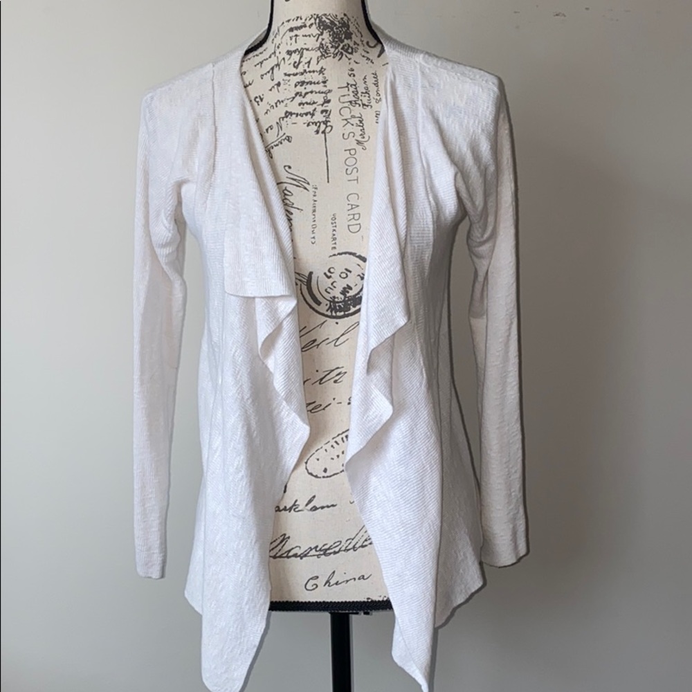 Eileen Fisher+Linen/Cotton+Cardigan+Sz PM